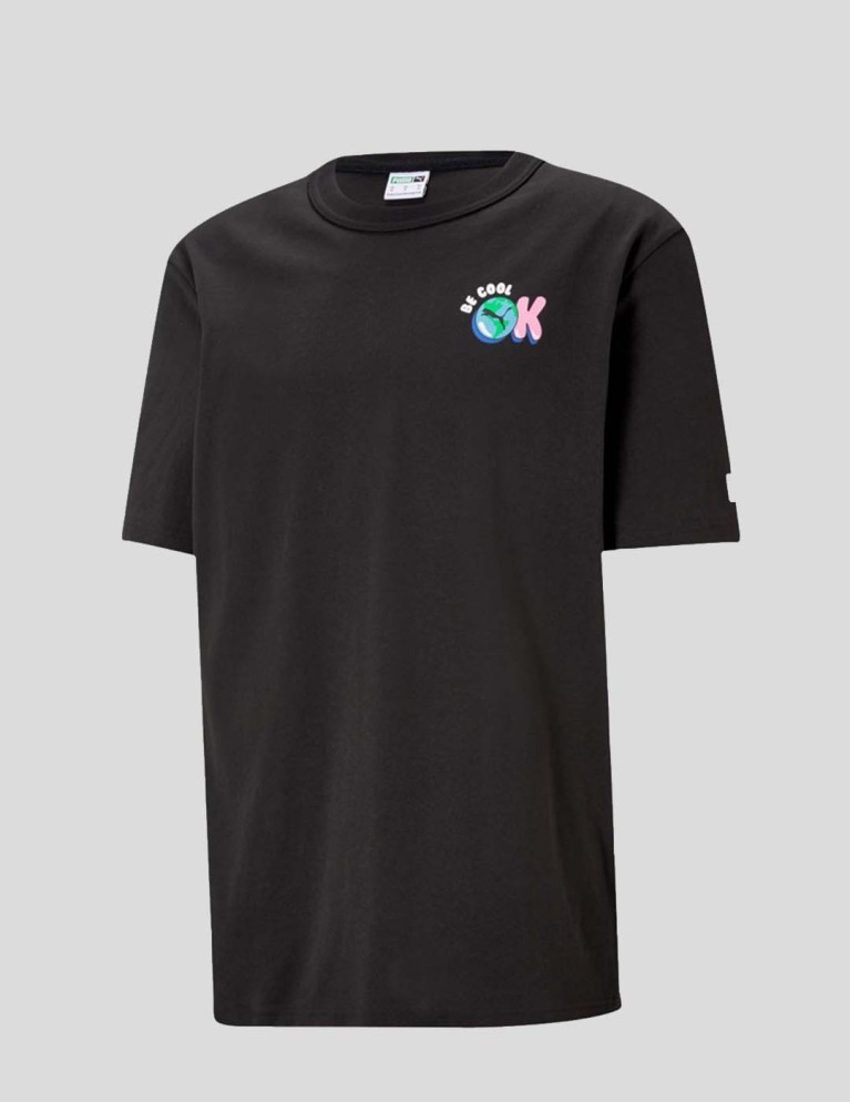 Camiseta PUMA downtown graphic tee puma black