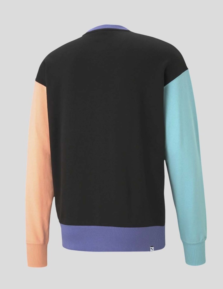Sudadera PUMA downtown crew puma black multi-color
