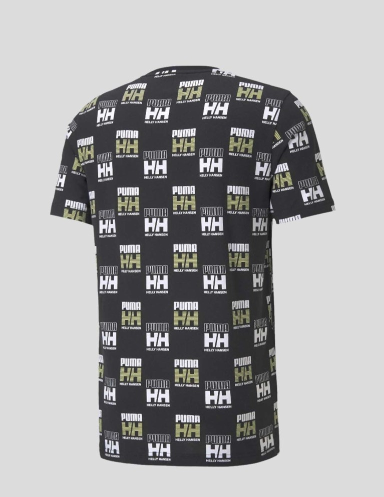 Camiseta PUMA x helly hansen aop tee puma black
