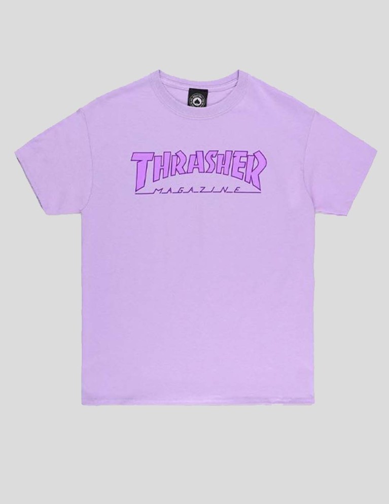 Camiseta THRASHER outlined tee lavander