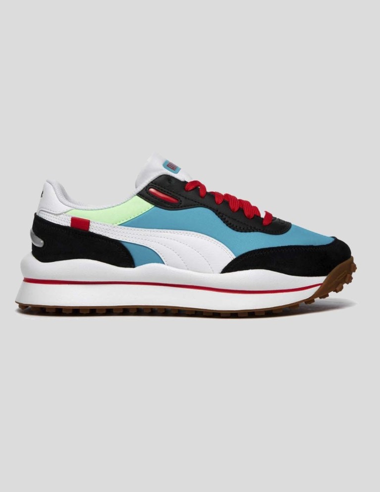 Zapatillas PUMA style rider skies scuba blue-puma white