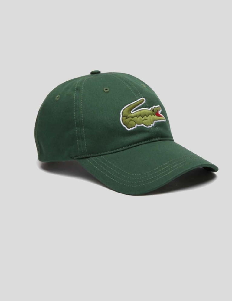 Gorra LACOSTE cocodrilo oversized vert