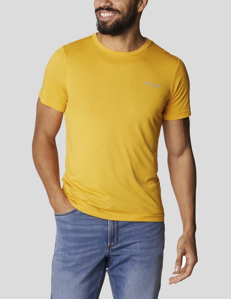 Camiseta COLUMBIA maxtrail ss logo tee bright gold sta