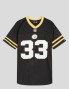 T-shirt NEW ERA nfl logo oversized pittsburgh black yellow