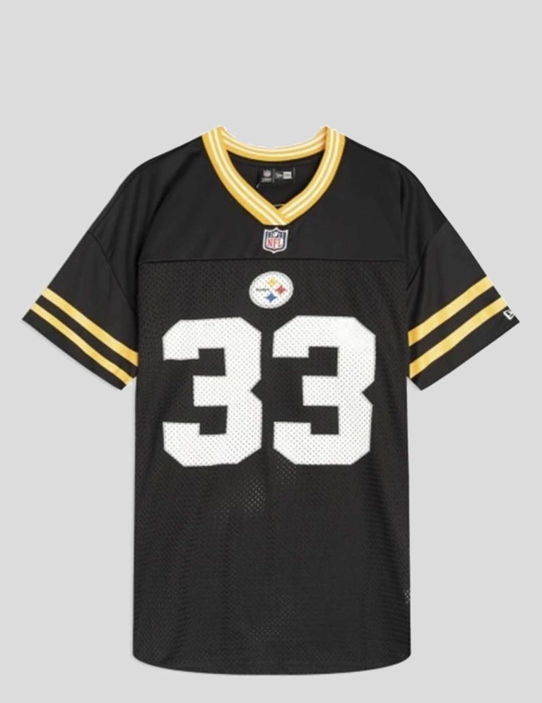 Camiseta NEW ERA nfl logo oversized pittsburgh black yellow