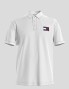 T-shirt TOMMY JEANS tommy badge light polo white