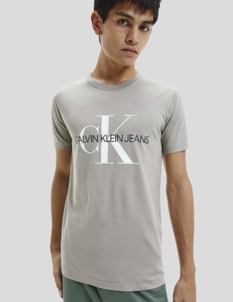 Camiseta CALVIN KLEIN seasonal monogram tee elephant skin