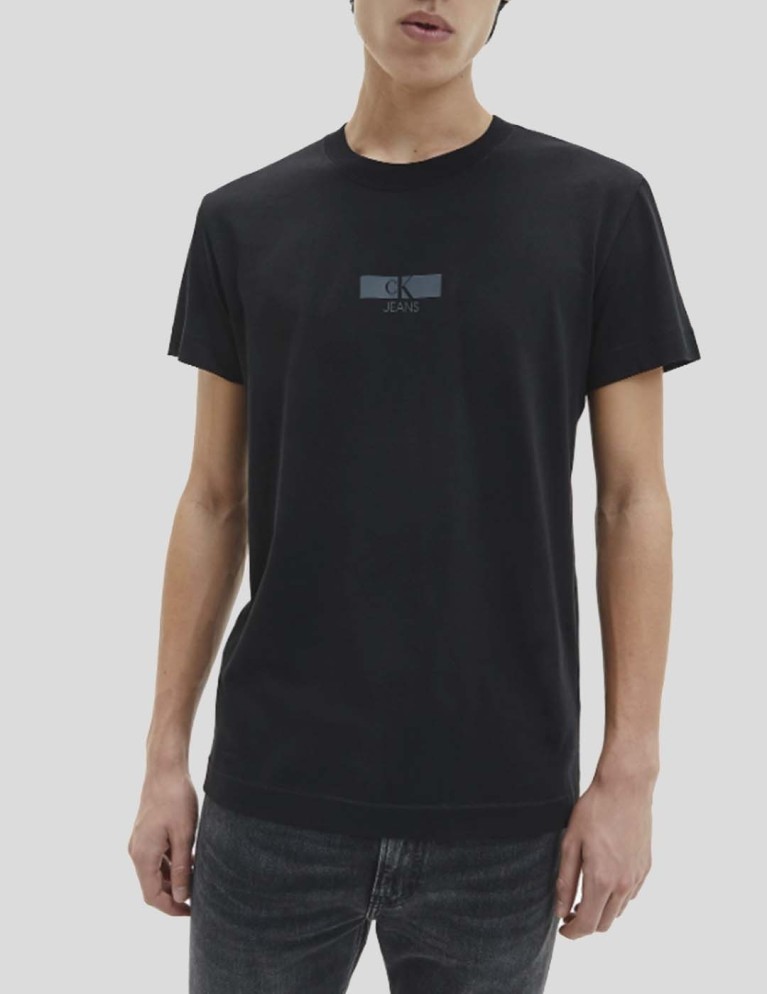 Camiseta CALVIN KLEIN urban irisdescent graphic tee black