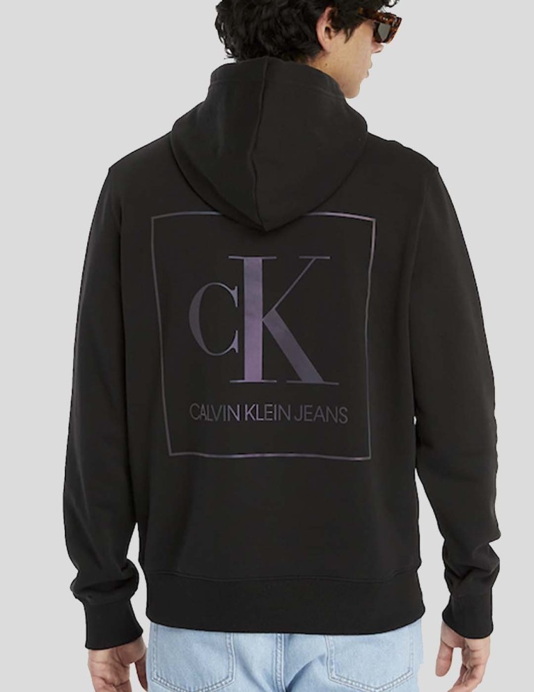 Sudadera CALVIN KLEIN iridescent hoodie black