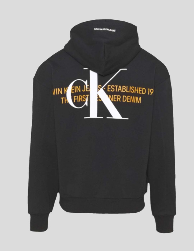 Sudadera CALVIN KLEIN urban graphic logo hoodie black