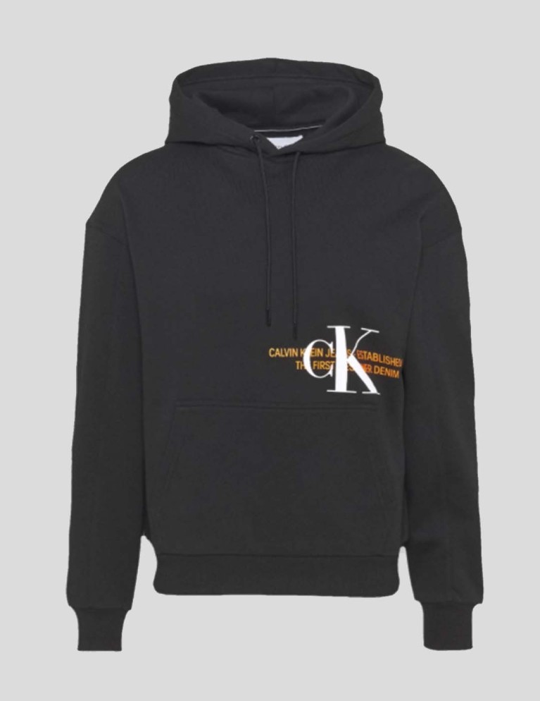 Sudadera CALVIN KLEIN urban graphic logo hoodie black