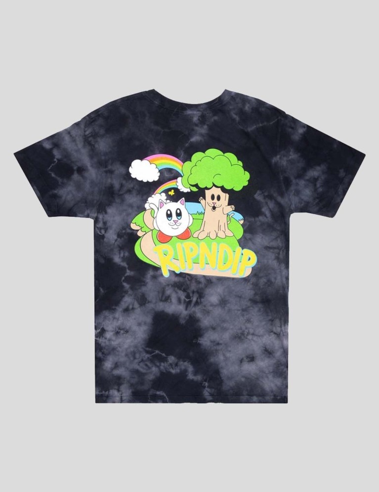 Camiseta RIPNDIP nermby tee black tie dye