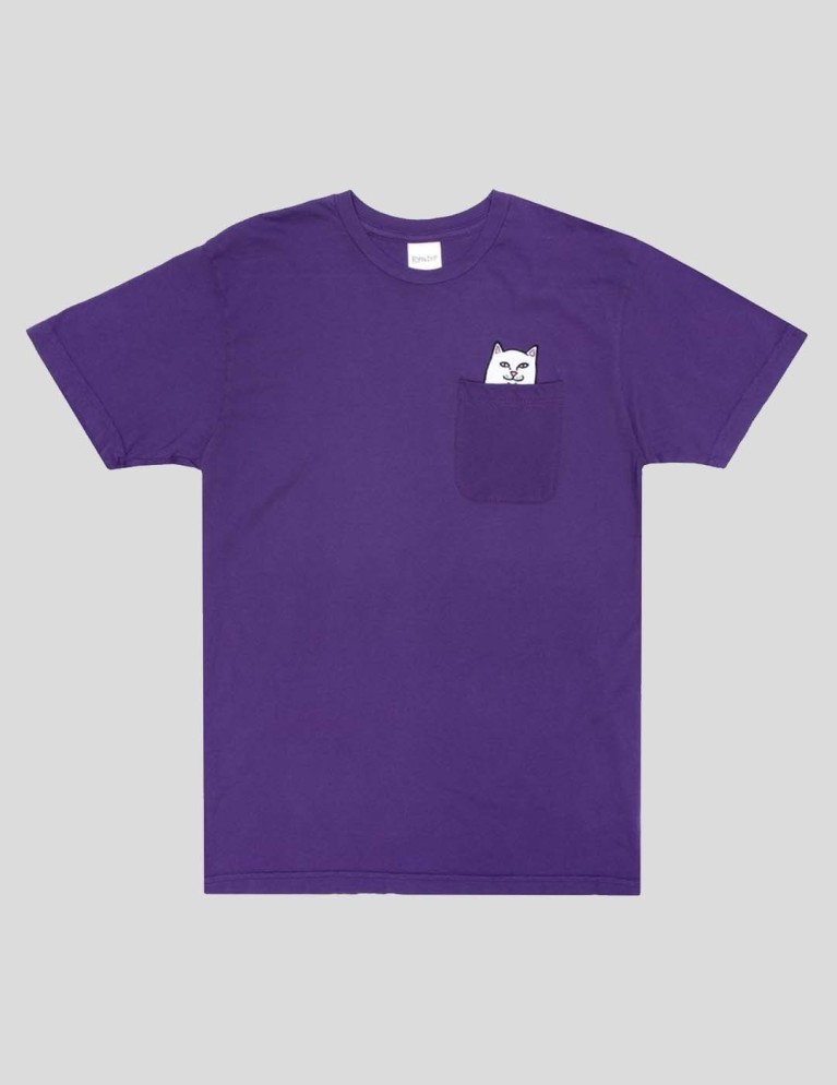 Camiseta RIPNDIP lord nermal pocket tee  purple
