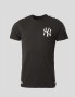 T-shirt NEW ERA mlb sleeve taping neeyan tee black white