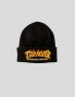 Caldo THRASHER fuoco logo beanie nero