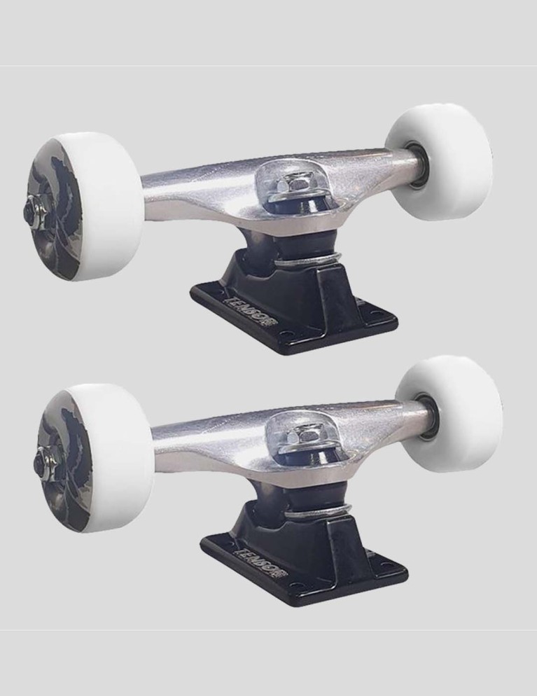 Hardware DARKSTAR dissent trucks & wheels 5.25" silver black