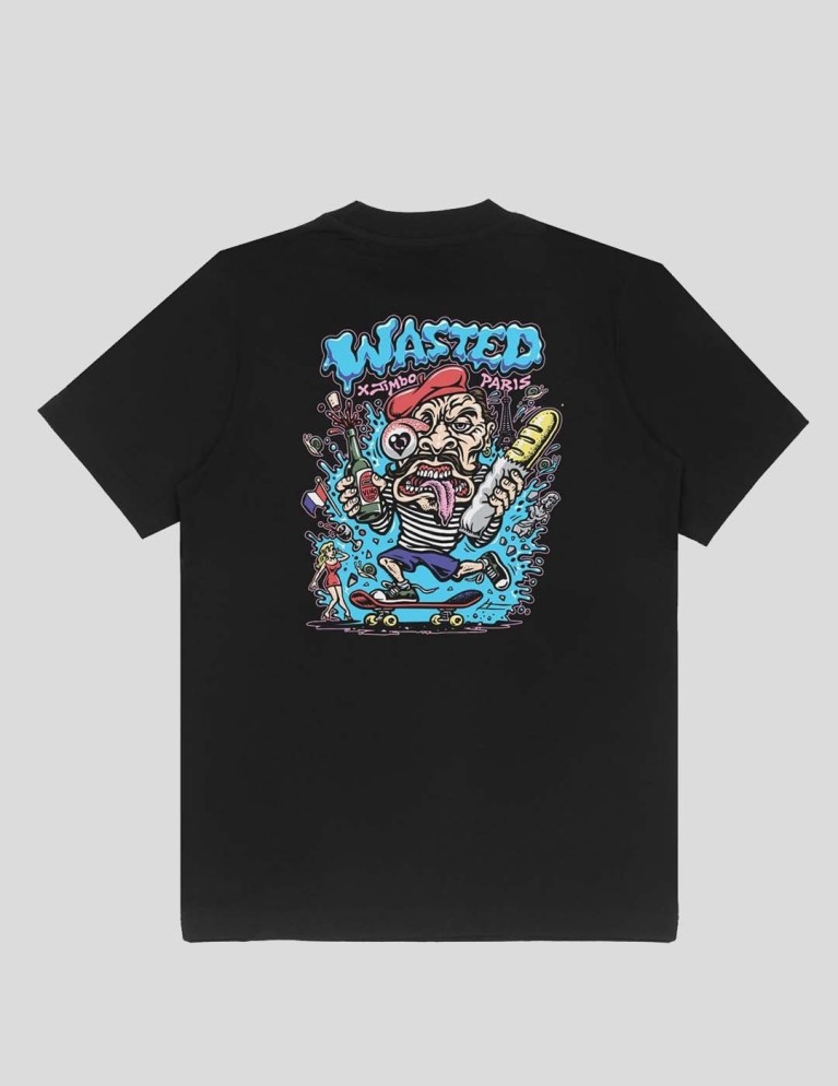 Camiseta WASTED PARIS x jimbo phillips french cliché tee black