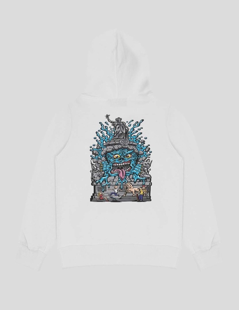 Sudadera WASTED PARIS x jimbo phillips repu monster hoodie white