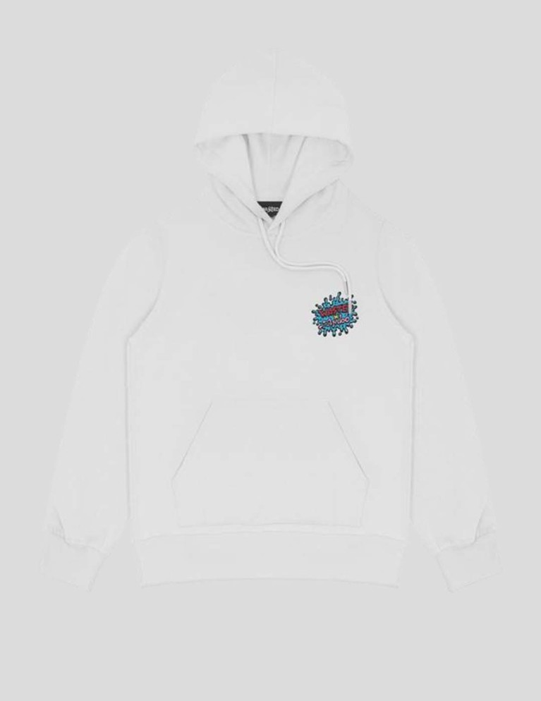 Sudadera WASTED PARIS x jimbo phillips repu monster hoodie white
