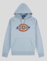 DICKIES con logo hoodie fog blu