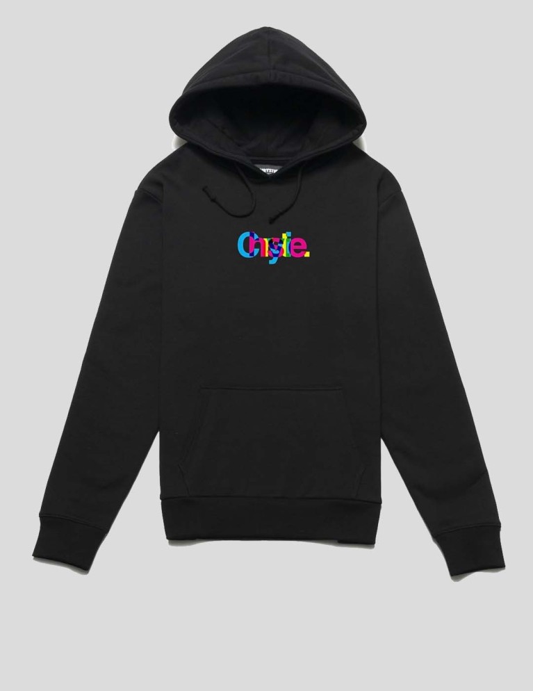 Sudadera CHRYSTIE NYC massimo logo hoodie black
