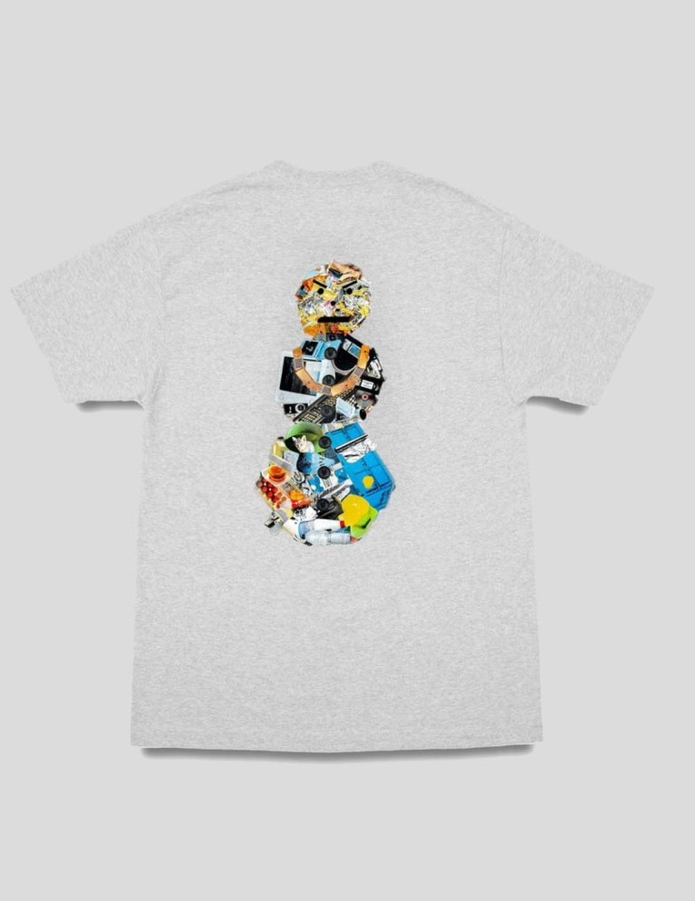 Camiseta QUARTERSNACKS recycle man tee heather grey