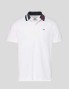 T-shirt TOMMY JEANS flag neck polo white