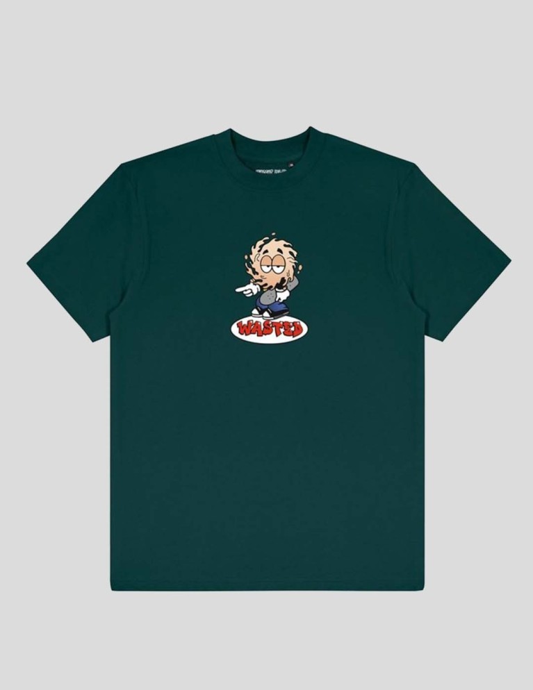 Camiseta WASTED PARIS x vicent milou rookie tee forest green