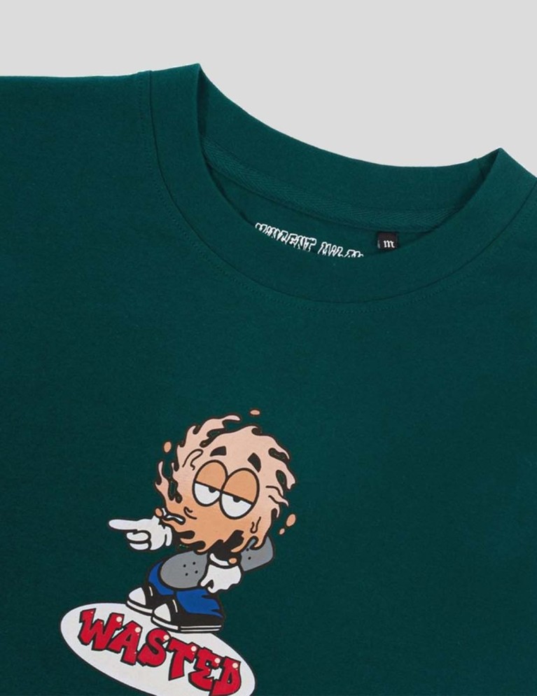 Camiseta WASTED PARIS x vicent milou rookie tee forest green