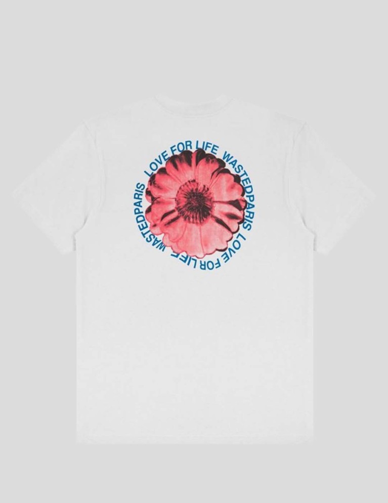 Camiseta WASTED PARIS love for life tee white