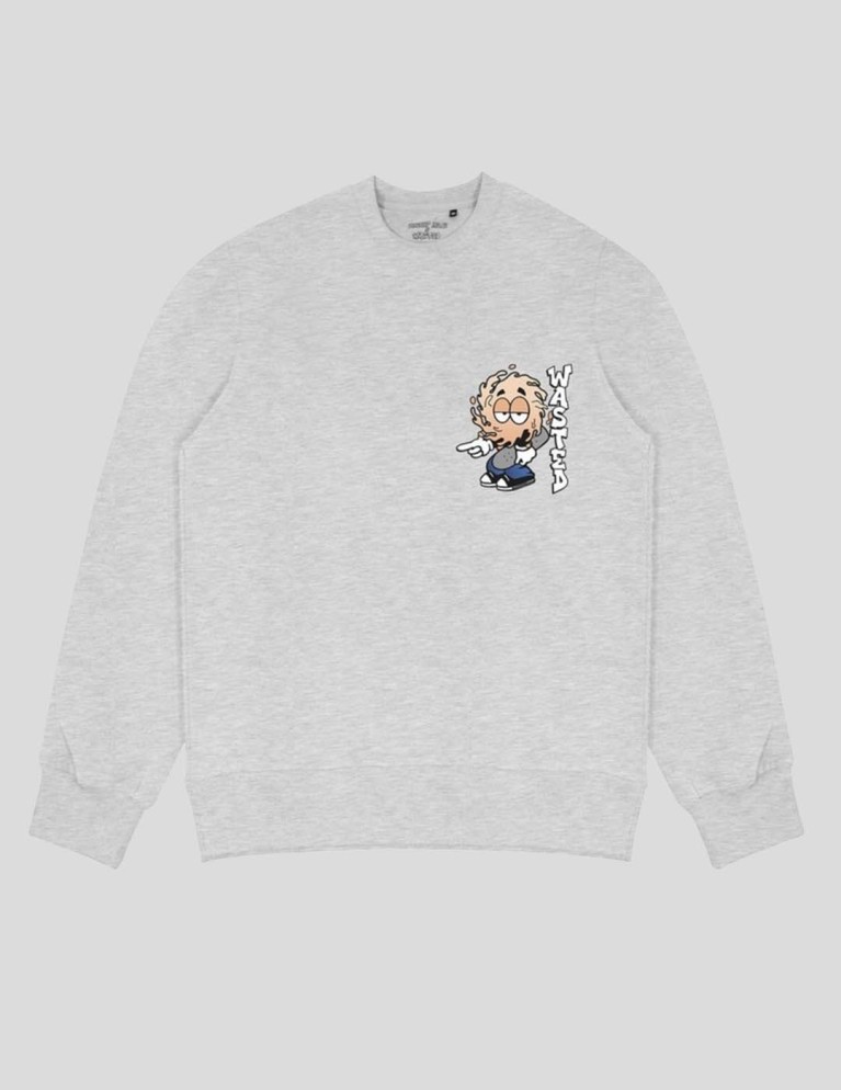 Sudadera WASTED PARIS x vicent milou rookie crew ash grey