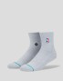 Calcetines STANCE nba logoman qtr socks heather grey
