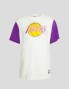 T-shirt MITCHELL & NESS lakers cor blocked tee cream