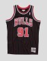 T-shirt MITCHELL & NESS garotago bulls dennis rodman swingman black black