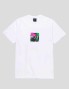 T-shirt HUF ottenere un tap tee bianco