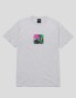 T-shirt HUF ottenere un tap tee grigio atletico