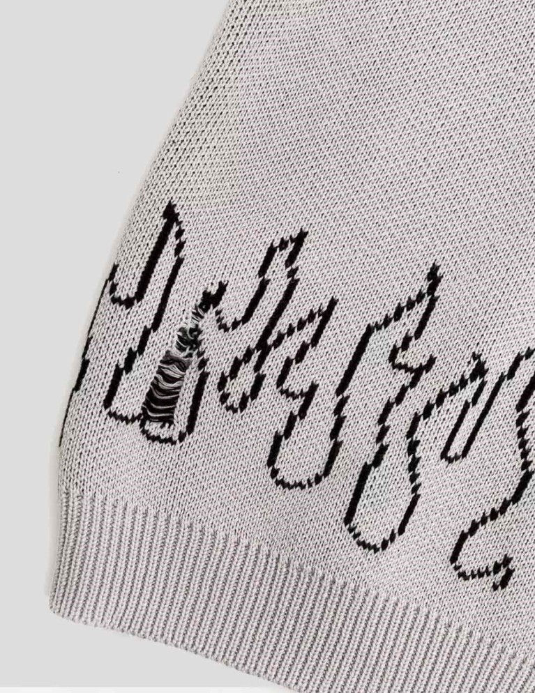 Sudadera WASTED PARIS destroy locals sweater fog white
