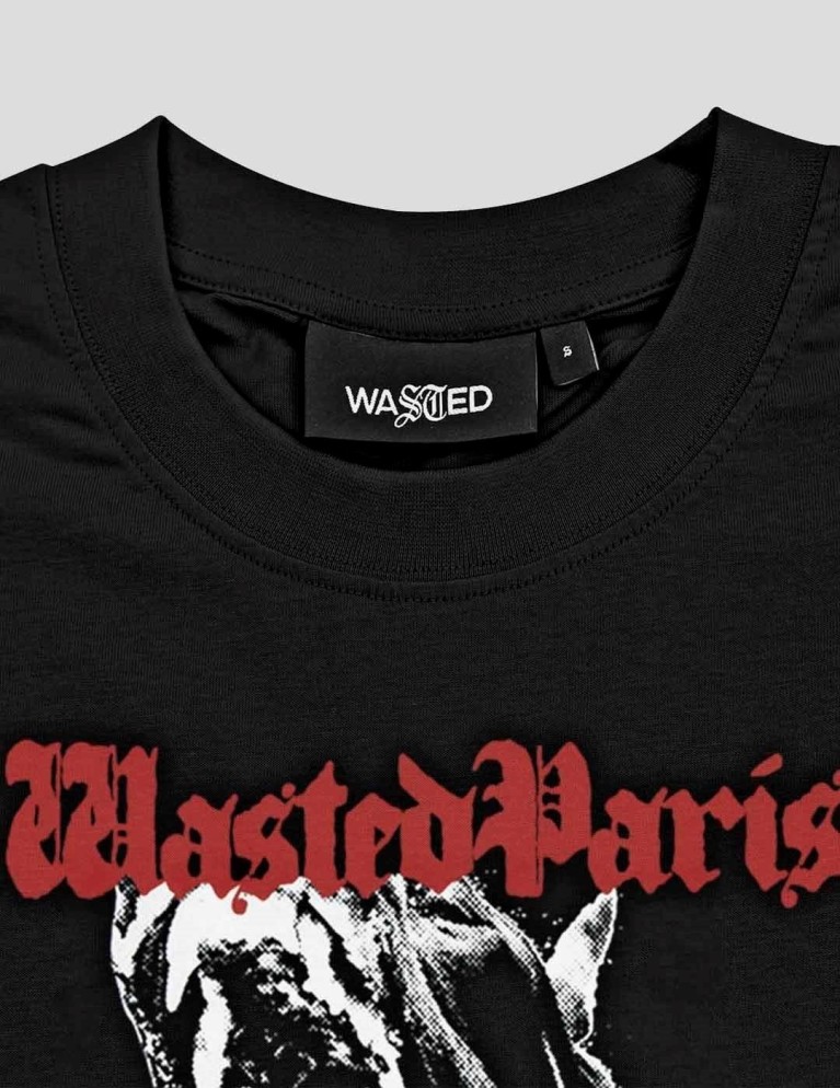 Camiseta WASTED PARIS fierce tee black
