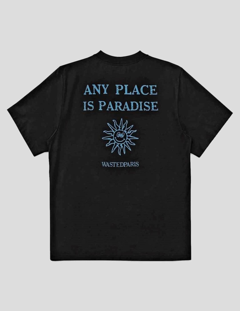 Camiseta WASTED PARIS paradise tee black