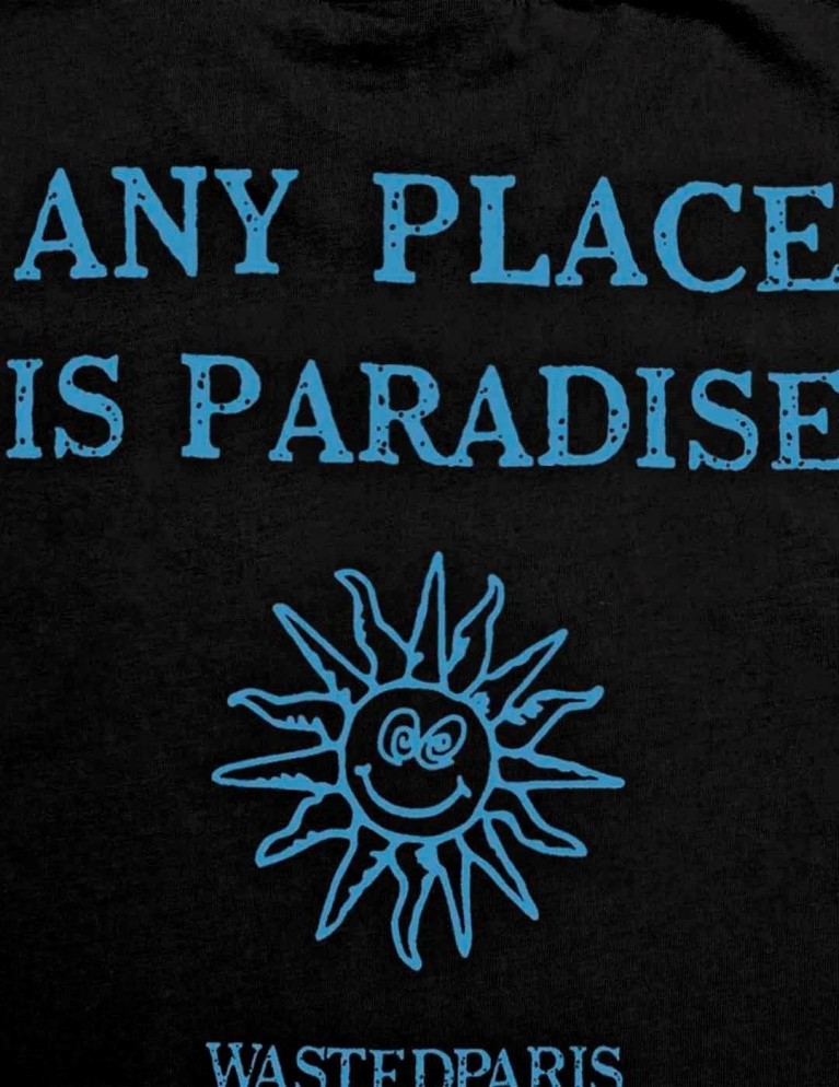 Camiseta WASTED PARIS paradise tee black