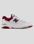 Zapatillas NEW BALANCE 550 white burgundy cyan