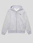 LASOSTE sport zip hoodie argente chine / elefante