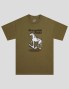 Camiseta BRONZE 56K silver station tee military green