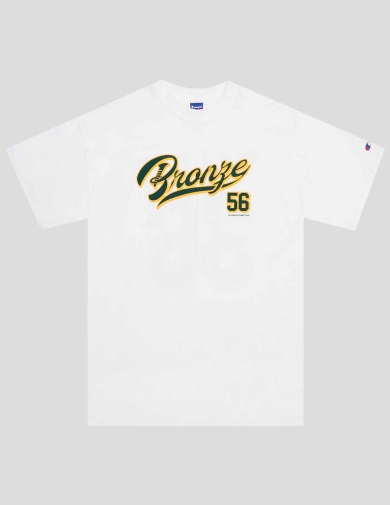 Camiseta BRONZE 56K x champion sports tee white "allen"
