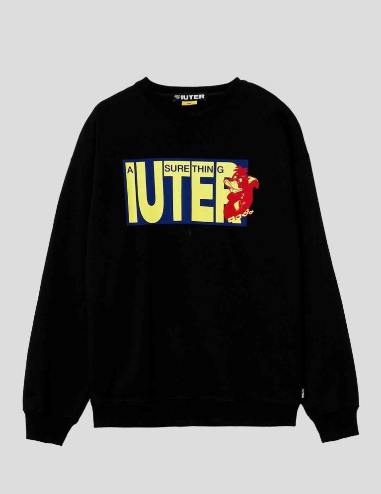 Sudadera IUTER sure thing crewneck black