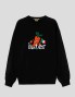Colaborações IUTER x carrots racing crewneck black