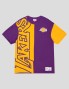 T-shirt MITCHELL & NESS play by play 2.0 os angeles lakers tee yell/purp
