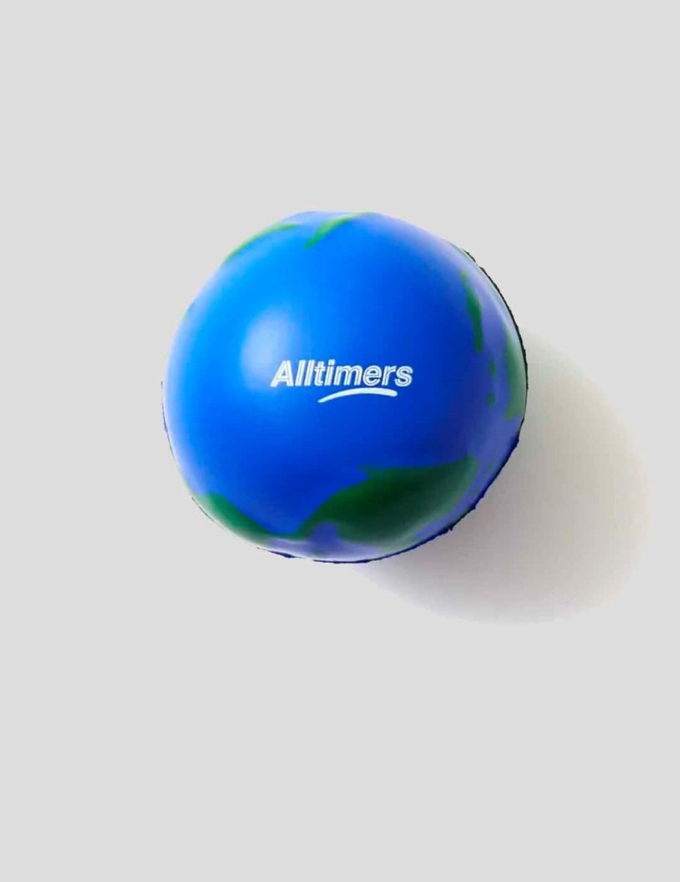 Accesorios ALLTIMERS crush world stress ball earth