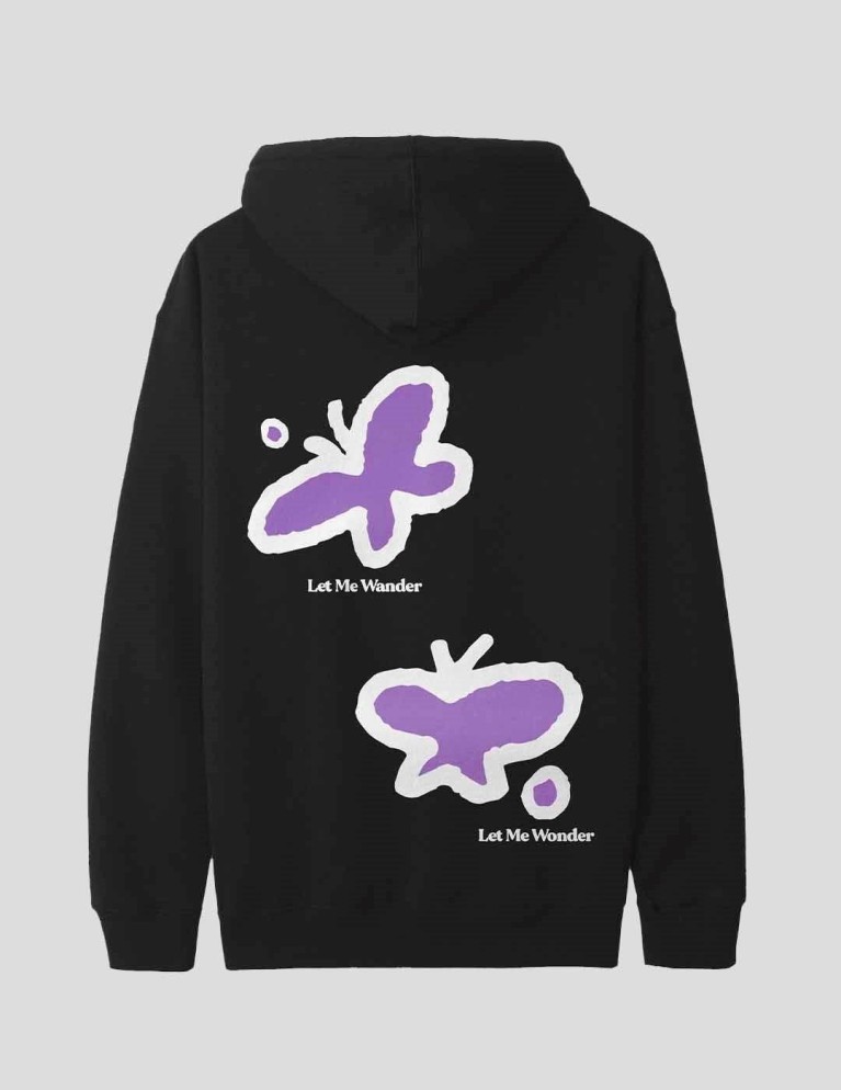 Sudadera BUTTER GOODS wander pullover hood black