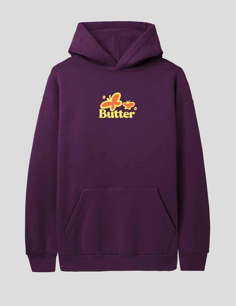 Sudadera BUTTER GOODS wander pullover hood deep plum